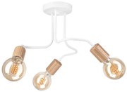 Lamkur Prisadený luster CONOR 3xE27/60W/230V dub/biela LA47355