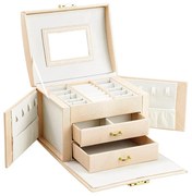 Puzdro na šperky, 2 farby, šampanská