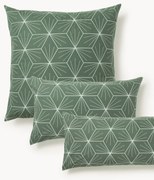 Obojstranná bavlnená obliečka na vankúš s geometrickou potlačou Ilda