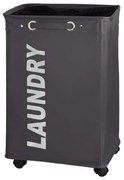 WENKO 3450112100 - Kôš na bielizeň QUADRO 40x60 cm šedá/čierna