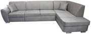 Rohová rozkladacia sedačka DOLORES LETTO P sivá