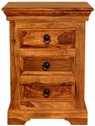 furniture-nabytek.cz - Rustikálny nočný stolík z masívu palisander 45x60x40