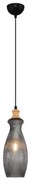 Závesné svietidlo BOTTLE na lanku, 1xE14/4W/230V, dymové