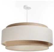 Luster na lanku DOBLO 1xE27/60W/230V krémová/béžová