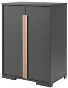 2-dverová skrinka Molde antracit 86cm