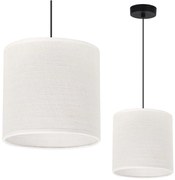 Závesné svietidlo Juta, 1x biele jutové tienidlo, (fi 15cm), b