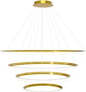 Toolight Toolight, závesná lampa 100cm, LHJ009-CP4, zlatá, OSW-50072