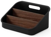 Čierny kúpeľňový organizér na kozmetiku z recyklovaného plastu Bellwood – Umbra