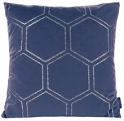 DEKORAČNÁ OBLIEČKA NA VANKÚŠ BLINK12 45X45 CM NÁMORNÍCKA MODRÁ