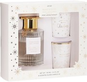Aróma darčekový set Warm Winter, vôňa Cozy Flannel, difuzér + 2x sviečka
