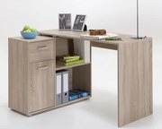 Písací stôl s regálom Albrecht, dub sonoma%