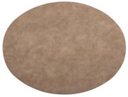 Hnedé prestieranie z imitácie kože ZicZac Troja, 33 x 45 cm