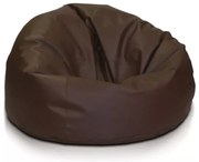 Sedací vak Sakwa L z ekokože – pohodlný, ľahko čistiteľný, elegantný vak pre deti aj dospelých Farba: E13 - Hnedá