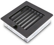 Komínová mriežka čierna so žalúziou 17X17 4F1717ZD