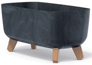 Plastový kvetináč na nožičkách DGCL400E 39 cm - antracit