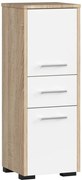 Kúpeľňová skrinka FIN 30 2D 1SZ 85 cm dub sonoma / biela