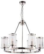 Endon 74128 - Luster na reťazi EASTON 6xE14/6W/230V lesklý chróm