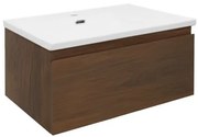 Kúpeľňová skrinka s umývadlom SAT B-Way 59x30x45 cm matný orech BWAY60NUTU1