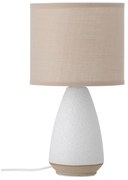 Biela/béžová stolová lampa s textilným tienidlom (výška 27,5 cm) Paprica – Bloomingville