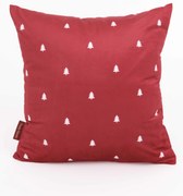 Vianočná obliečka na vankúš Velvet 40 × 40 cm - Vianočná pohoda červená