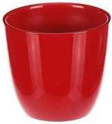 Keramický obal na kvety Terakota, pr. 10 cm, červená