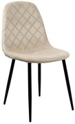 Jedálenská stolička ORLANDO zamatová, béžová