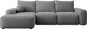 Rohová sedacia súprava Carlito (L) (sivá tmavá čierna)