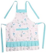 Detská zástera na traky bavlnená Kvietky