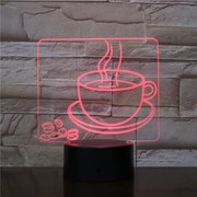 3Dmix 3DL-DFS033 – 3D LED nočná lampa - Káva (Aroma)