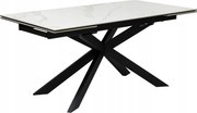 Rozkladací Stôl 160 240 CM Do Jedálne, Obývačky, Škandinávsky, Čierny, Biely