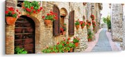 Obraz - Malebná Talianska ulička (120x50 cm)
