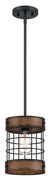 Westinghouse 61179 - Luster na lanku LANGSTON 1xE27/60W/230V barnwood P6734