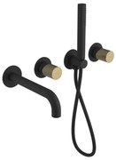 Sapho Sapho, ULTRATAP podomietková umývadlová batéria, čierná mat/zlato mat, UT093TBG