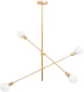 Toolight - Nastaviteľná stropná lampa dvojramenná 4xE27 60W APP479-4C, zlatá, OSW-00611