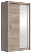 Šatní skriňa so zrkadlom SABRINA 120x215 cm dub sonoma