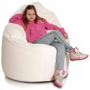 INTERMEDIC SK - Sedací vak Star 85x90 cm | ergonomický dizajn s podrúčkami, 300 l Farba: E02 - Krémová svetlá (ekokoža)