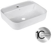 Laveo Mogami, umývadlo na dosku 505x405x140 mm, biela lesklá, LAV-VUM_6150