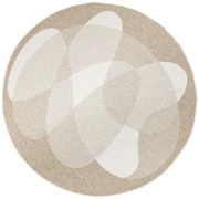 Obojstranný koberec Brussels 205835/10820 béžový / krémový kruh