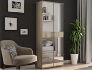 Viacúčelová policová skriňa so zrkadlom Nitro, dub sonoma%