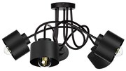 Keter Lighting Prisadený luster SIMPLY BLACK 5xE27/60W/230V KE0079