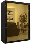 Skriňa Platinum T3 150 čierna marmur/čierna