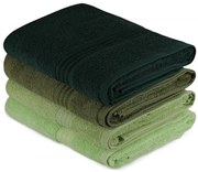 Súprava 4 ks uterákov Rainbow 70x140 cm zelená