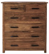 Komoda Rami 90x120x45 indický masív palisander Only stain