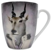Hrnček s potlačou antilopy - 11,5 * 8,5 * 10cm - 0,4l