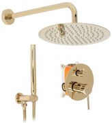 REA-P4110 - Sprchová súprava s podomietkovou batériou LUNGO zlatá