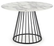 Jedálenský stôl Brodway, mramor / čierna