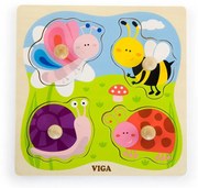 Drevené vkladacie puzzle Hmyz Viga