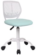 Otočná stolička, neomint/biela, SELVA