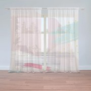 Sablio Záclony Svetlý vzor: 2ks 150x250cm