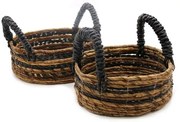 Úložné košíky z bambusových listov  24cm